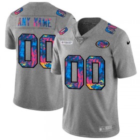 Maillot Homme San Francisco 49ers Personnalisé Nike 2020 Gris Multicolore